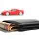 image of a car and wallet with money from unsecured business loan