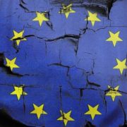 image showing crumbling EU flag, Brexit impacted the UK economy